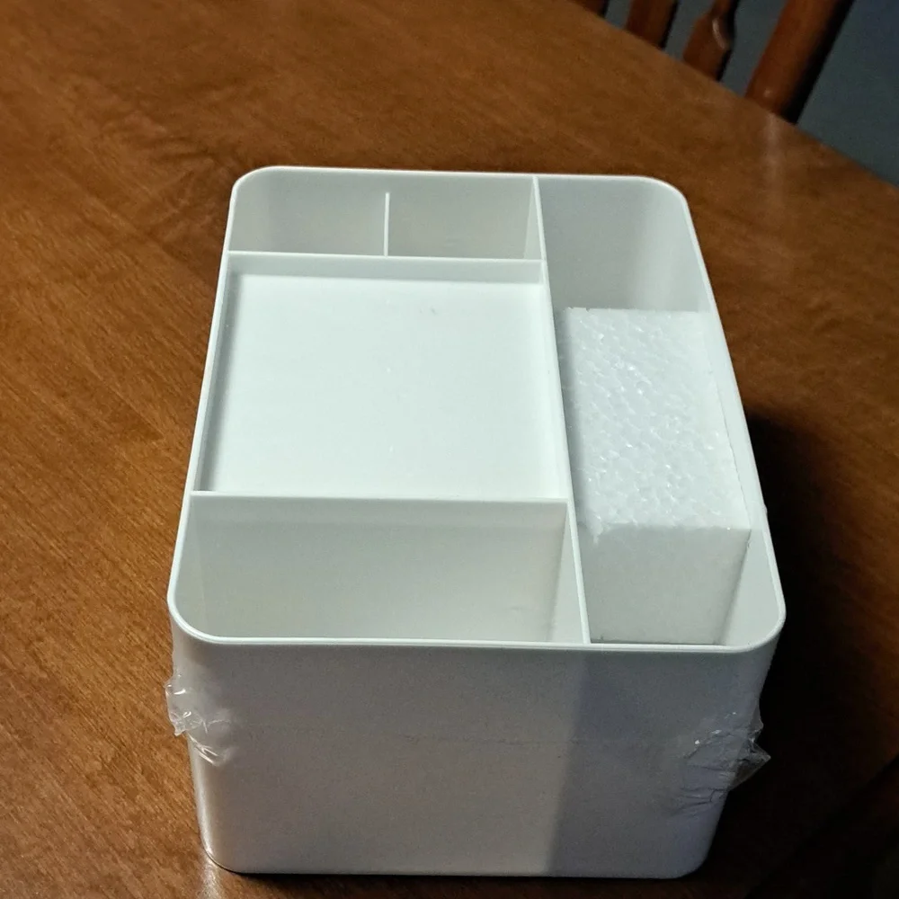 White Storage Organizer with Drawers